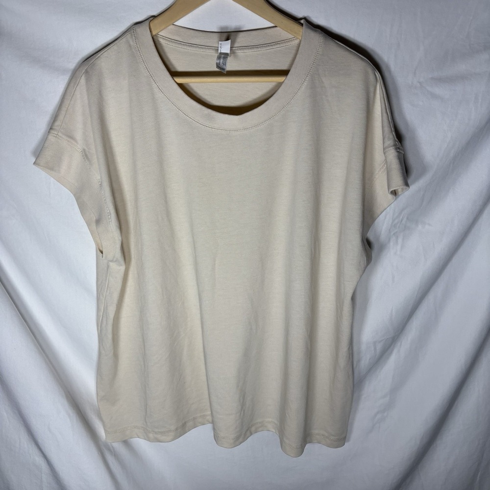 LAT‎ Live and Tell Ivory T-Shirt Women's Large